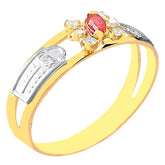 Anel de formatura em ouro 18k - Aline